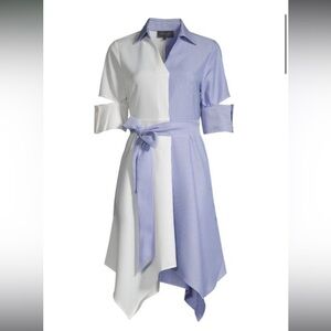 GRACIA split dress. Mixed fabric media dress
Belted Shirt Dress size small